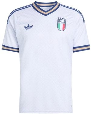 adidas Italy's Away Logo-Patch T-Shirt - Blue