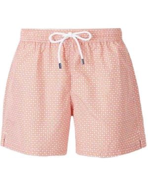 Fedeli Madeira Geometric-Print Drawstring Swimsuit - Pink
