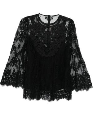Elie Saab Floral Lace-Embellished Minidress in White | Lyst UK