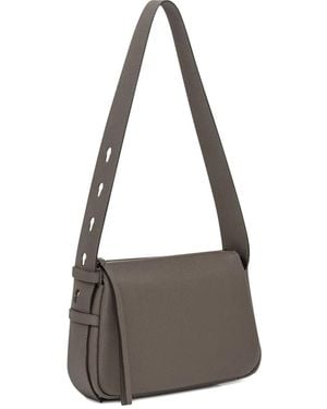 Tory Burch Small Romy Leather Shoulder Bag - Gray