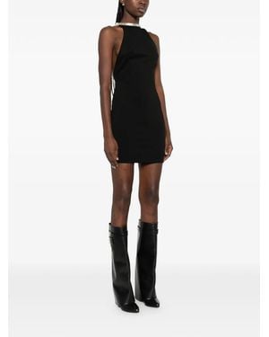 The Attico Halter-Neck Mini Dress - Black