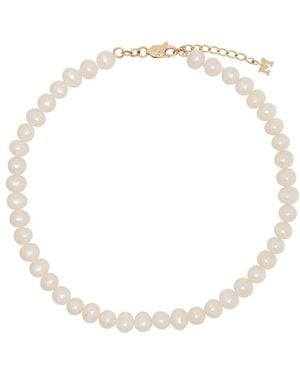 Mateo 9Kt Pearl Anklet - White