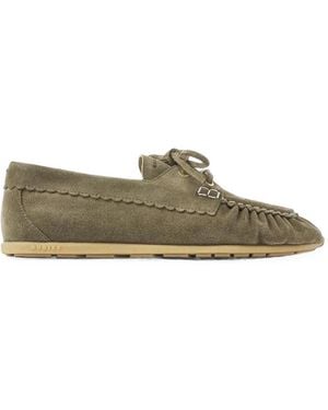 Nubikk Riley Jade Lace-Up Loafers - Green