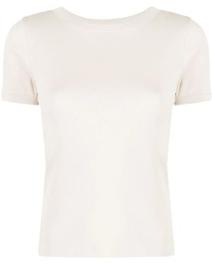 Flore Flore Camiseta Car con cuello redondo - Blanco