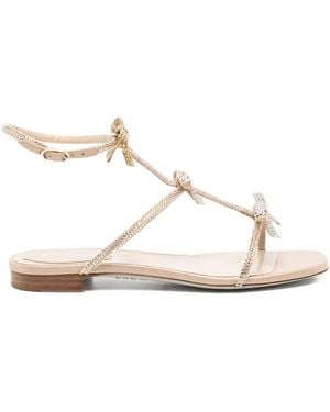 Rene Caovilla Caterina Flat Sandals - White