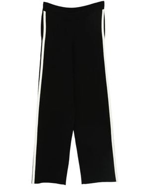 AYA MUSE Striped Track Trousers - Black