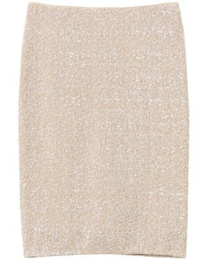 Twinset Sequinned Skirt - Natural