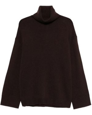 Allude Jersey con cuello alto - Negro