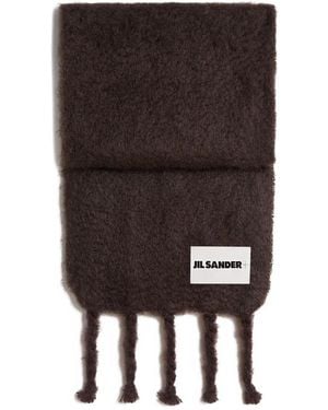 Jil Sander Schal Aus Mohairgemisch - Schwarz