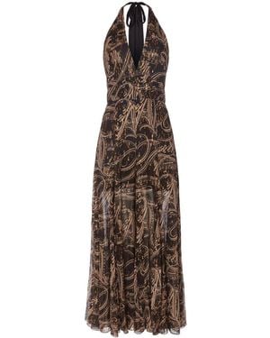 Temperley London Silvana Maxi Dress - Brown