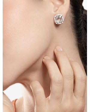 Goshwara Mélange Rock Crystal And Agate Earrings - Natural