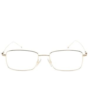 BOSS Rectangle-Frame Glasses - White
