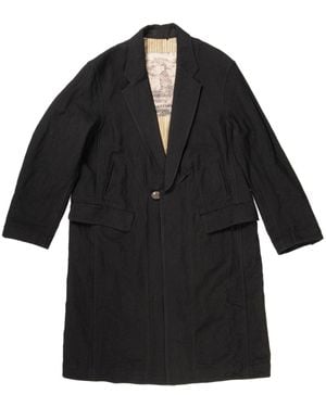 Ziggy Chen Wool Coat - Black