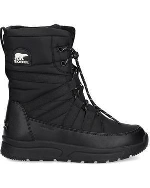Sorel Whitney Iii Quilted Lace-Up Boots - Black