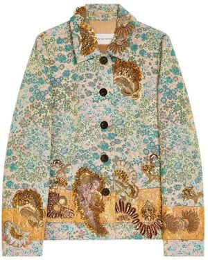 Dries Van Noten Blazer A Fiori - Multicolore