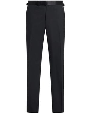Tom Ford Straight-Leg Tailored Trousers - Blue