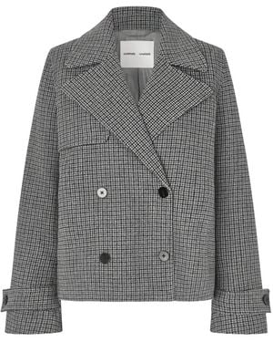 Samsøe & Samsøe Samarta Double-Breasted Blazer - Gray