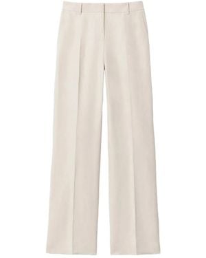 Lafayette 148 New York Pleated-Front Trousers - White