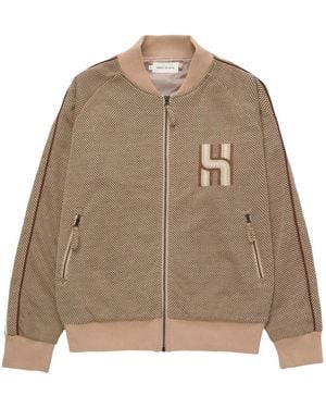 Honor The Gift Novelty Piqué-Knit Track Jacket - Natural
