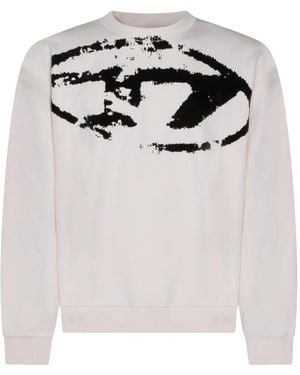DIESEL Cotton Sweatshirt - White