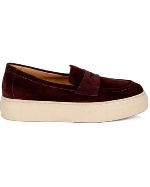 Fratelli Rossetti Suede Flatform Trainers - Brown