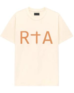 RTA Liam Logo T-Shirt - Natural