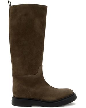 Proenza Schouler Bank Suede Knee Boots - Brown