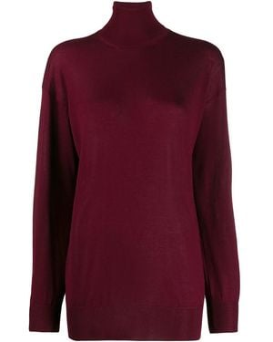Tom Ford Jersey Con Cuello Alto - Rojo