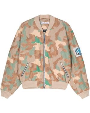 Acne Studios Veste Bomber À Imprimé Camouflage - Neutre