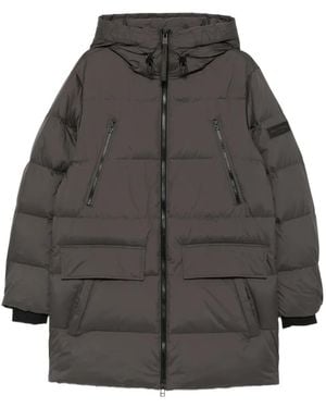 Marc O' Polo Quilted Hooded Jacket - Gray
