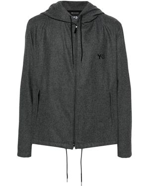 Y-3 Flanellen Jack - Zwart
