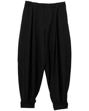 COMME DES GARÇON BLACK Pleated Trousers - Black