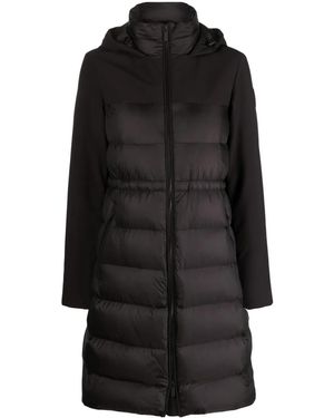 Woolrich Paneled Hooded Coat - Black