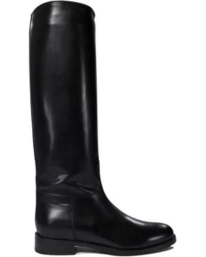 MARETTO® Leather Zip-Fastening Boots - Black