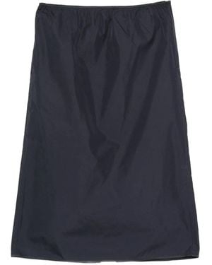 Soeur Elasticated-Waist Skirt - Blue