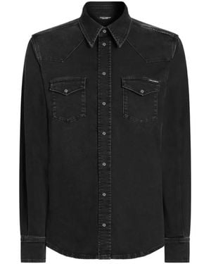 Dolce & Gabbana Denim Shirt - Black