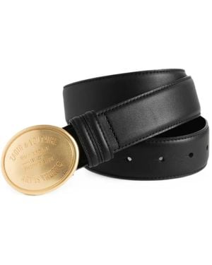 Zadig & Voltaire Colter Belt 35Mm - Black