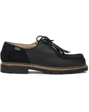 Paraboot X Universal Works Michael Lace-Up Derby Shoes - Black