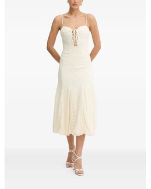 Bardot Abito Midi A Fiori - Bianco