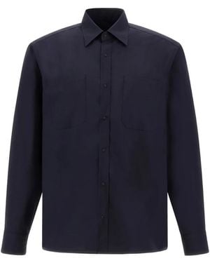 Herno Resort Breast-Pockets Shirt - Blue