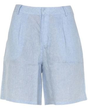 Jovonna London Luanna Pleated Shorts - Blue