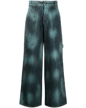 Stella McCartney Tie-Dye Wide-Leg Jeans - Blue