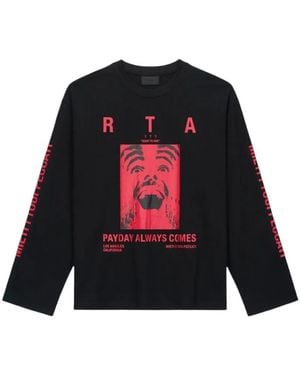 RTA T-Shirt Marceau À Manches Longues - Rouge