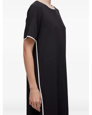 Osklen Midikleid mit Bias-Bund - Schwarz