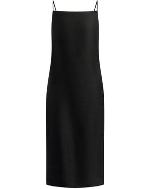 12 STOREEZ Open-Back Tied-Waist Dress - Black