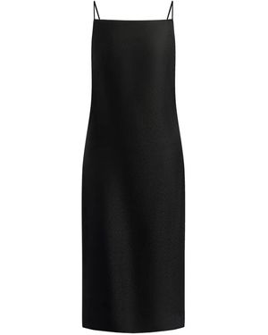 12 STOREEZ Open-Back Tied-Waist Dress - Black