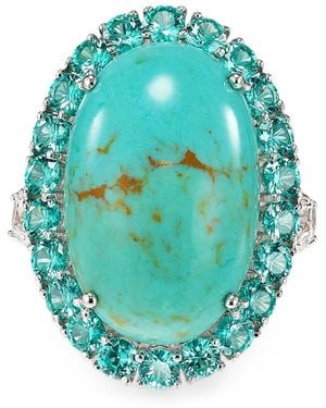 Anabela Chan Anello Candy Crush Con Turchese - Blu