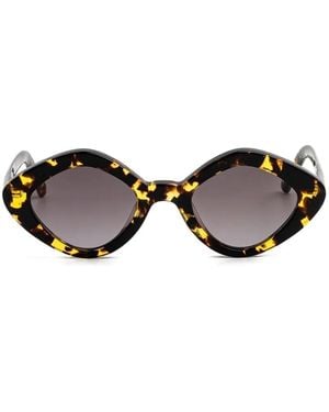 Kaleos Eyehunters Borg Geometric-Frame Sunglasses - Black