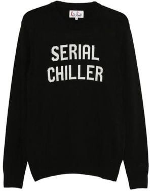 MC2 Saint Barth Pull Heron En Maille Intarsia - Black