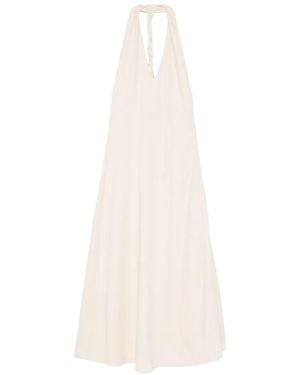 Marc Ellis Braided-Strap Maxi Dress - White